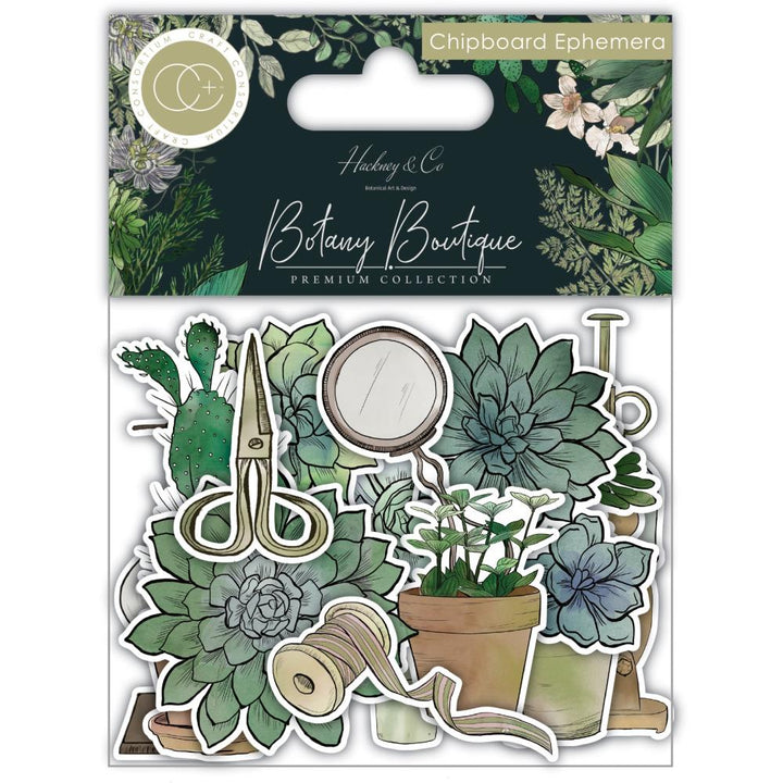 Craft Consortium Botany Boutique Chipboard Ephemera, 29/Pkg (5A0023CC1G6CK)