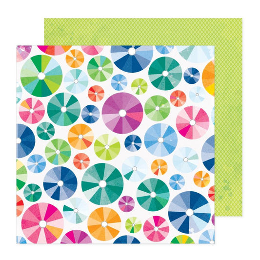 Vicki Boutin Bold And Bright 12"X12" Double-Sided Cardstock: Spinning Wheels (5A0026K41G91G)