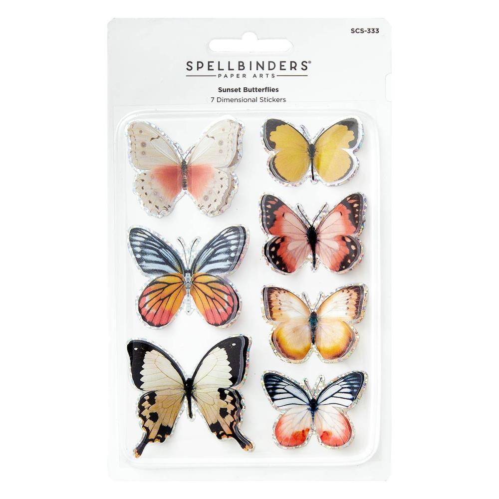 Spellbinders Timeless Stickers: Sunset Butterflies (5A0026WN1G9B4)