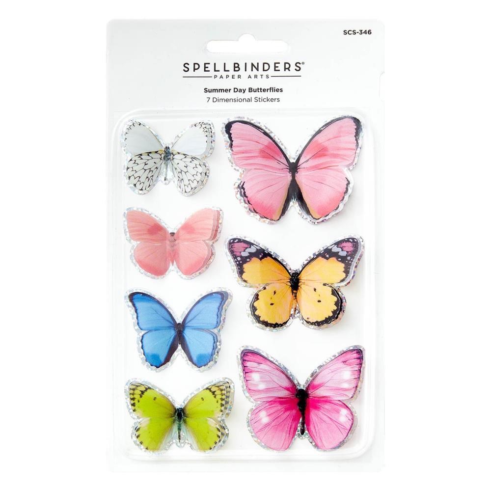 Spellbinders Timeless Stickers: Summer Day Butterflies (5A0026WR1G9B9)