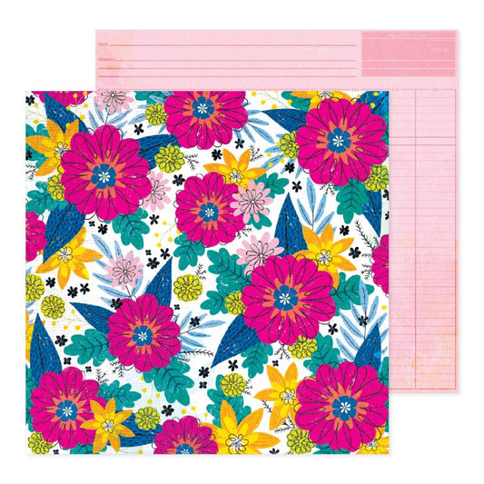 Vicki Boutin Bold And Bright 12"X12" Double-Sided Cardstock: Round About (5A0026K41G924)