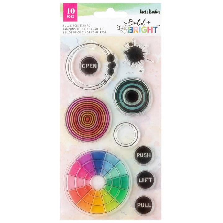 Vicki Boutin Bold And Bright Acrylic Stamp Set: Full Circle (5A0026K01G910)