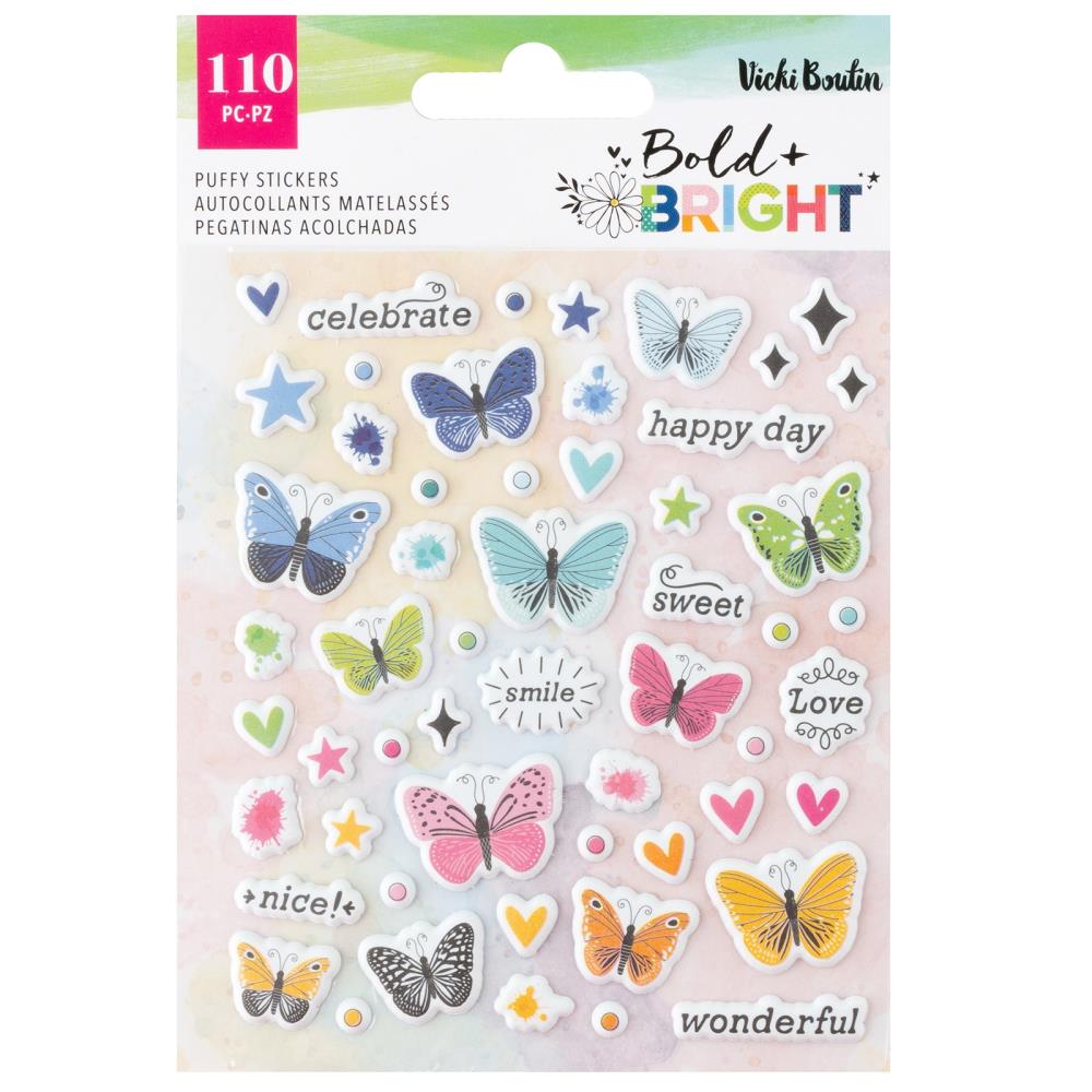 Vicki Boutin Bold And Bright Mini Puffy Stickers (5A0026JF1G913)