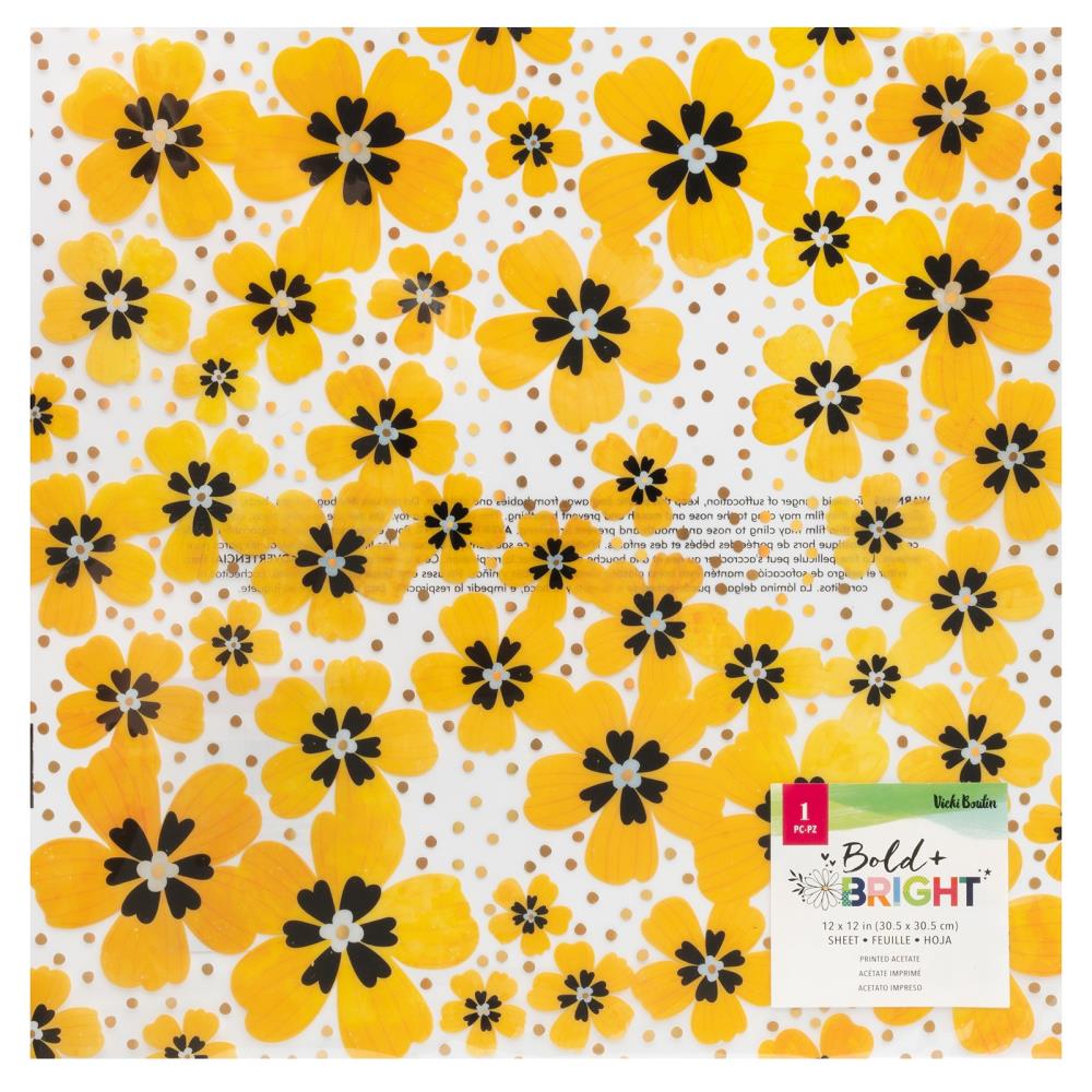 Vicki Boutin Bold And Bright 12"X12" Specialty Paper: Acetate (5A0026JT1G91L)