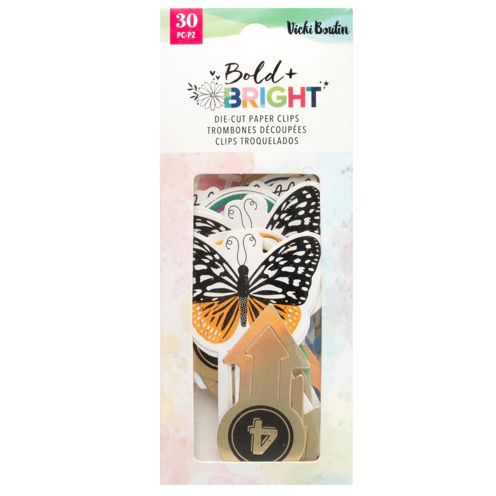 Vicki Boutin Bold And Bright Die-Cut Paper Clips, 30/Pkg (5A0026JV1G91X)