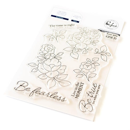 Pinkfresh Studio 4"X6" Clear Stamp Set: Be Fearless (5A00233N1G66Q)