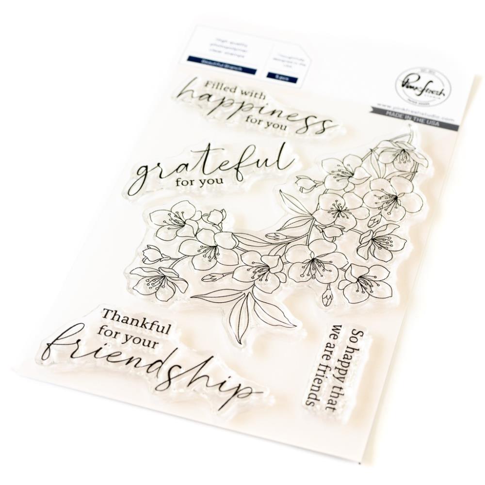 Pinkfresh Studio 4"X6" Clear Stamp Set: Beautiful Branch (5A0026SG1G97D)
