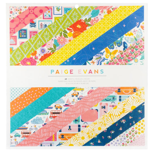 Paige Evans Adventurous 12"X12" Single-Sided Paper Pad, 48/Pkg (5A00261W1G8T3)