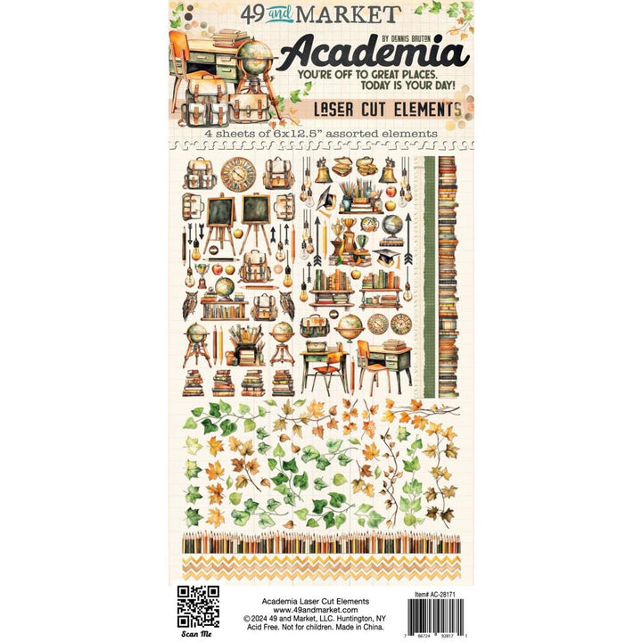 49 and Market Academia Laser Cut Outs: Elements (5A0021HX1G4F3)