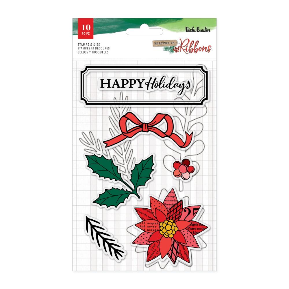 Vicki Boutin Wrapped In Ribbons Stamp Set: Acrylic (5A0027941G9HT)