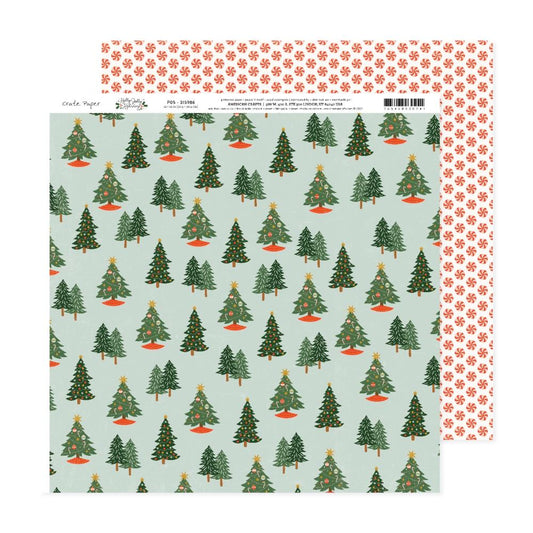 Crate Paper Holly Jolly 12"X12" Double-Sided Cardstock: #5 (5A0027911G9JY)