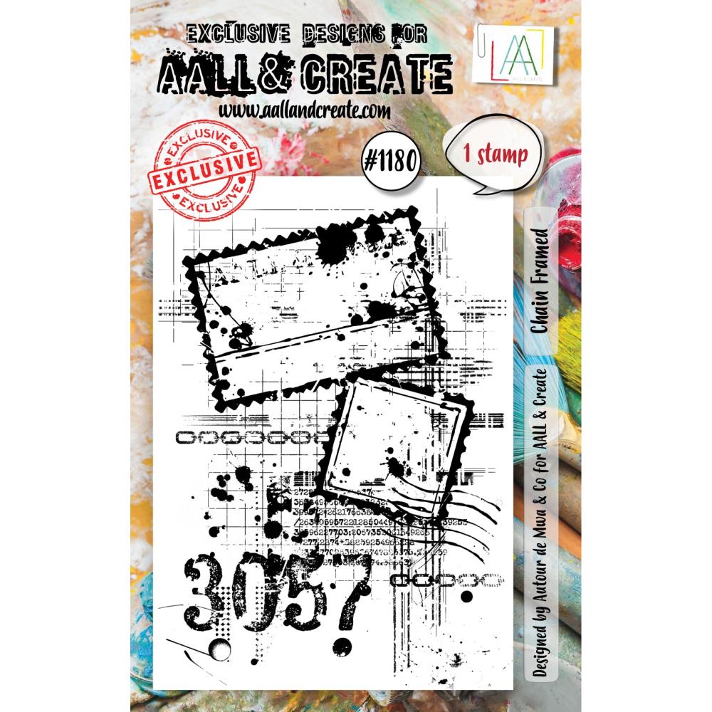 AALL And Create A7 Photopolymer Clear Stamp Set: Chain Framed (5A0027FQ1G9RB)