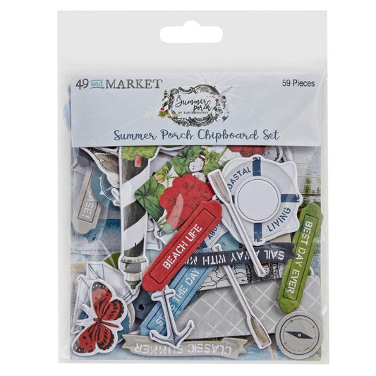 49 and Market Summer Porch Chipboard Set (A5002403G1788)