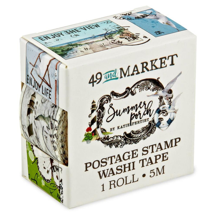 49 and Market Summer Porch Washi Tape Roll: Postage (A50023ZTG1789)