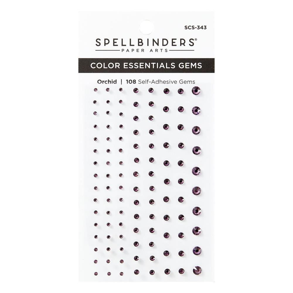 Spellbinders Color Essentials Gems: Orchid, 108/Pkg (5A0028MH1GBNW)