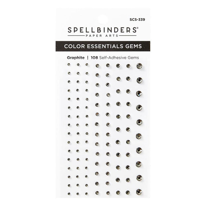 Spellbinders Color Essentials Gems: Graphite, 108/Pkg (5A0028MQ1GBP4)