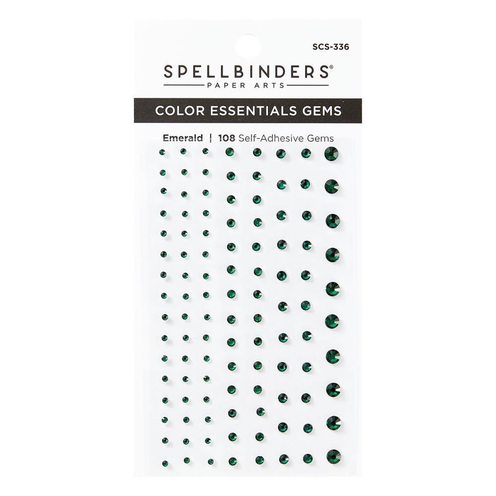 Spellbinders Color Essentials Gems: Emerald, 108/Pkg (5A0028MN1GBP7)