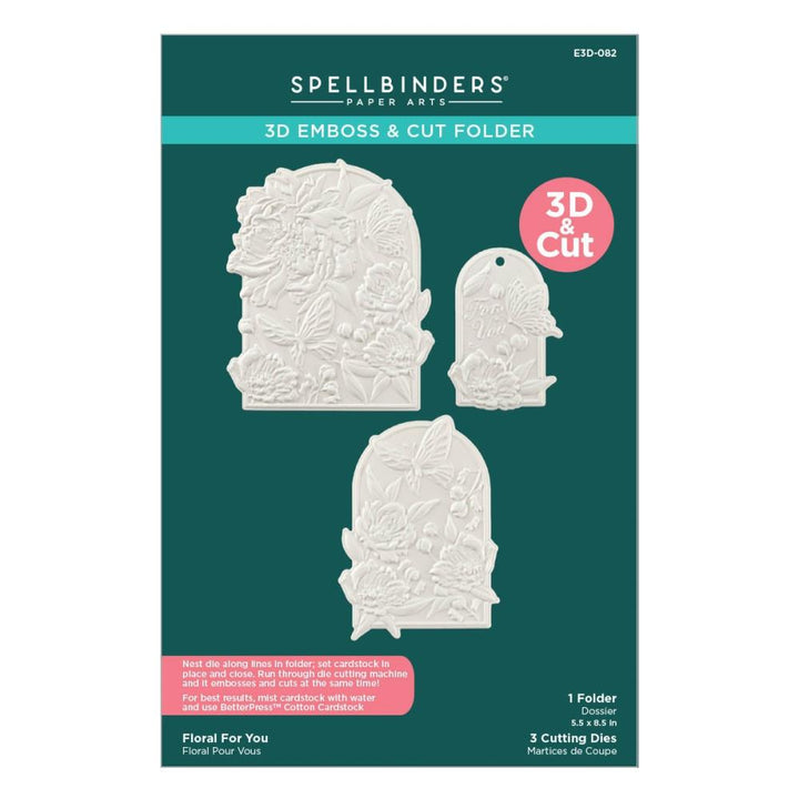 Spellbinders 3D Embossing Folder: Floral For You, From Sealed 3D Botanicals (5A0028M11GBP8)