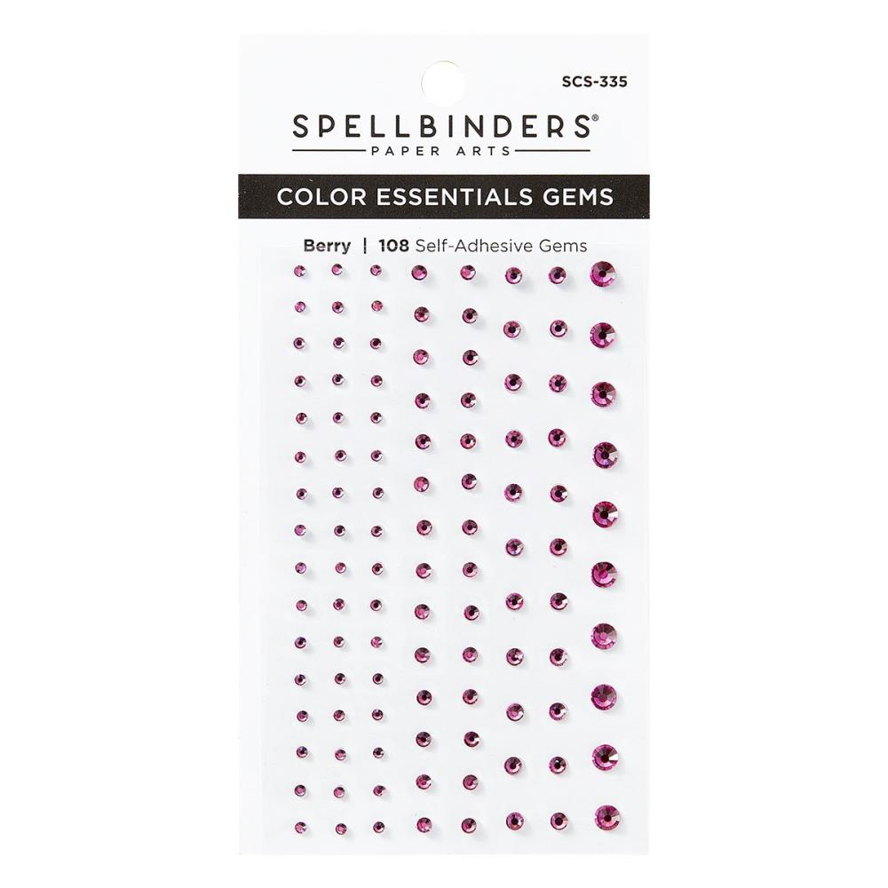 Spellbinders Color Essentials Gems: Berry, 108/Pkg (5A0028MK1GBPB)