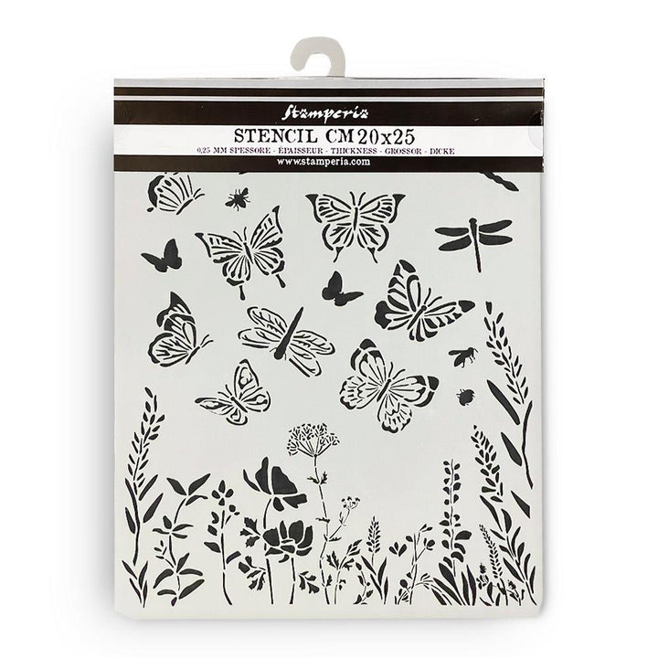 Stamperia Lavender 7.87"X9.84" Stencil: Butterflies (5A0027H01G9SH)