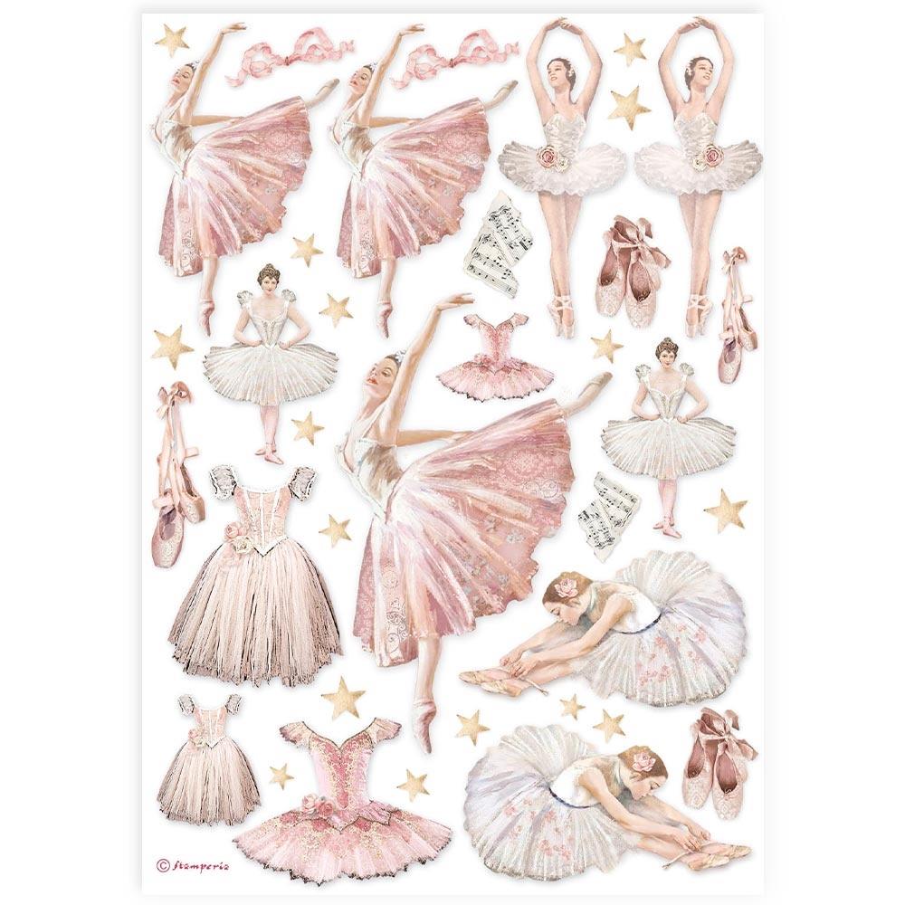 Stamperia A4 Rice Paper Sheet: Dancer (5A0027NK1G9ZH)