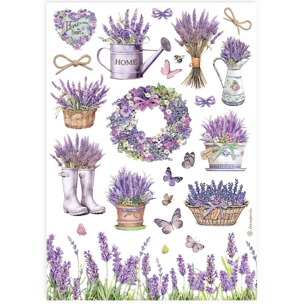 Stamperia A4 Rice Paper Sheet: Provence Accessories (5A0027MZ1G9ZZ)