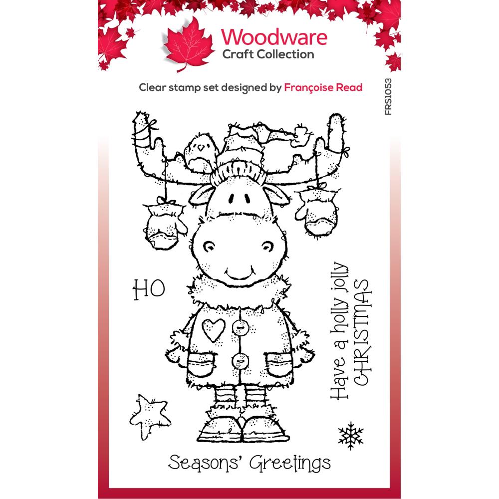 Woodware 4"X6" Clear Stamp Singles: Maurice Moose (5A0028421GB60)