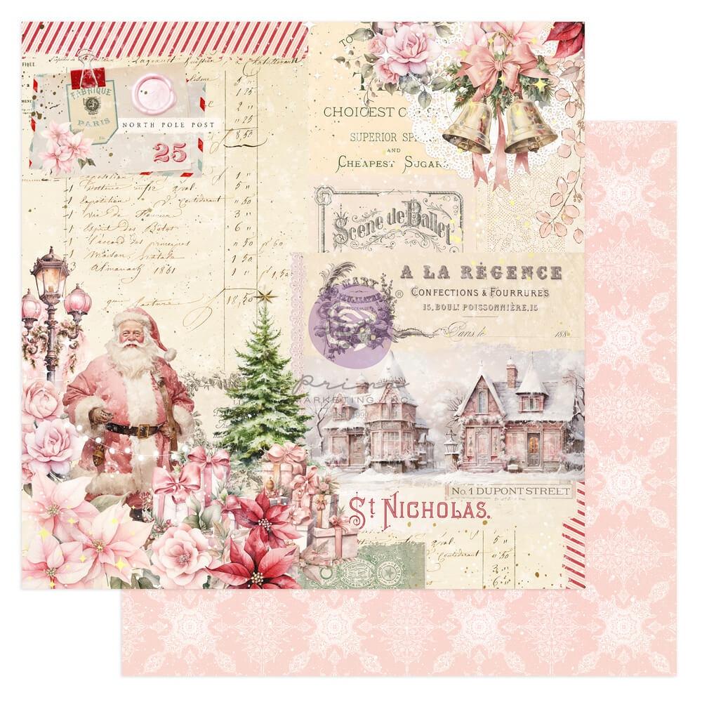 Prima Marketing 25 & Peppermint 12"X12" Double-Sided Cardstock: St. Nicholas, by Frank Garcia (5A00288R1GB8W)