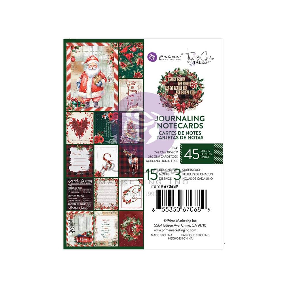 Prima Marketing From The North Pole 3"X4"Journaling Cards, 45/Pkg (5A0028921GB8Y)