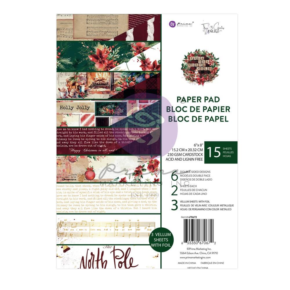 Prima Marketing From The North Pole 6"X8" Double-Sided Paper Pad, 15/Pkg (5A00288D1GB9H)