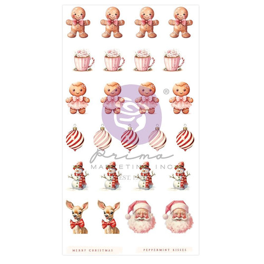 Prima Marketing 25 & Peppermint Puffy Stickers, 27/Pkg, By Frank Garcia (5A00288V1GB9L)