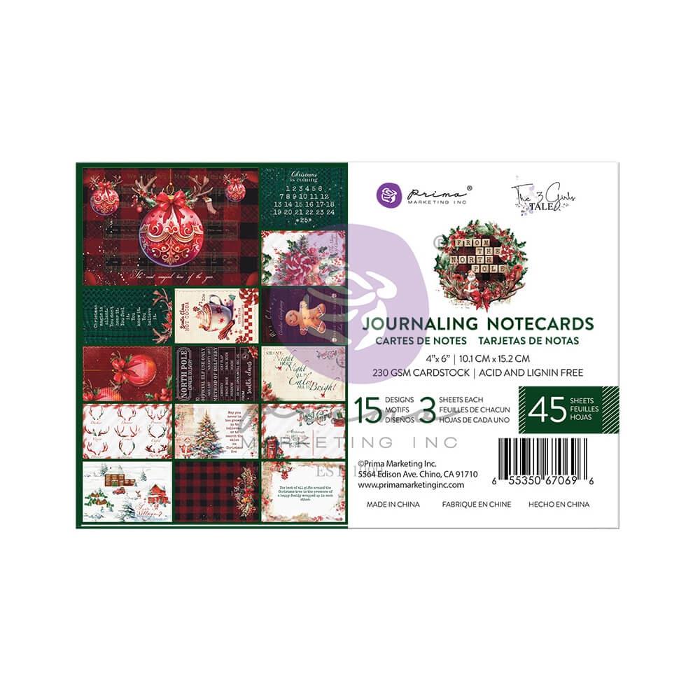 Prima Marketing From The North Pole 4"X6" Journaling Cards, 45/Pkg (5A00288Z1GB9T)