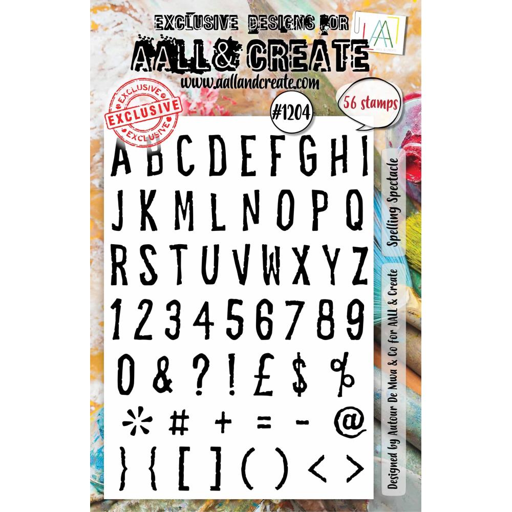 AALL And Create A5 Photopolymer Clear Stamp Set: Spelling Spectacle (5A0029DW1GCRZ)