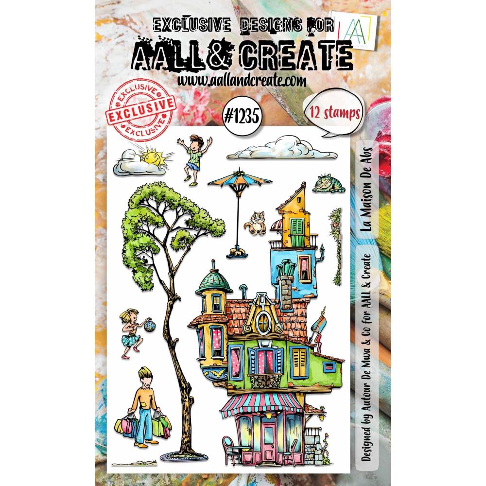 AALL And Create A6 Photopolymer Clear Stamp Set: La Maison De Abs (5A0029FS1GCS9)