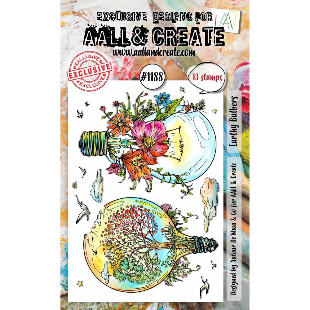 AALL And Create A6 Photopolymer Clear Stamp Set: Earthy Bulbers (5A0029DR1GCSB)