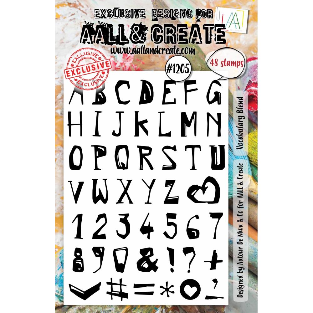 AALL And Create A5 Photopolymer Clear Stamp Set: Vocabulary Blend (5A0029FK1GCSG)