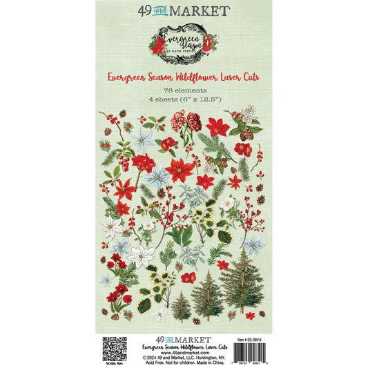 49 and Market Evergreen Season Laser Cut Outs: Wildflowers (5A0027PQ1GB05)