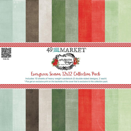 49 and Market Evergreen Season 12"X12" Collection Pack: Foundations (5A0027PJ1GB09)