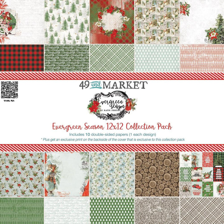 49 and Market Evergreen Season 12"X12" Collection Pack (5A0027PB1GB0F)