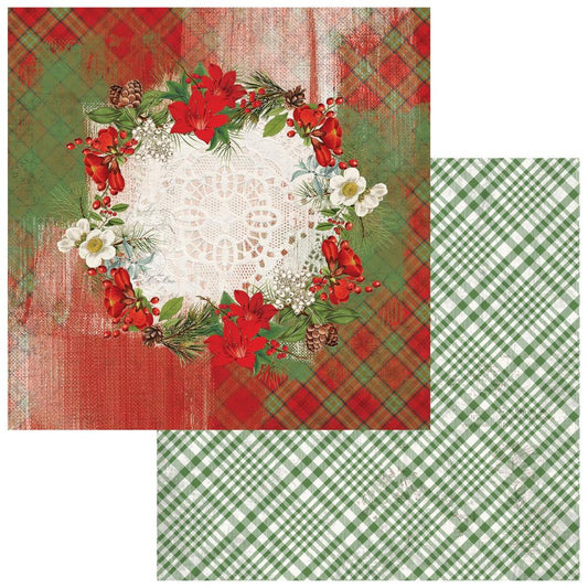 49 and Market Evergreen Season 12"X12" Double-Sided Cardstock: Ceremonious Poinsettias (5A0027P91GB0K)