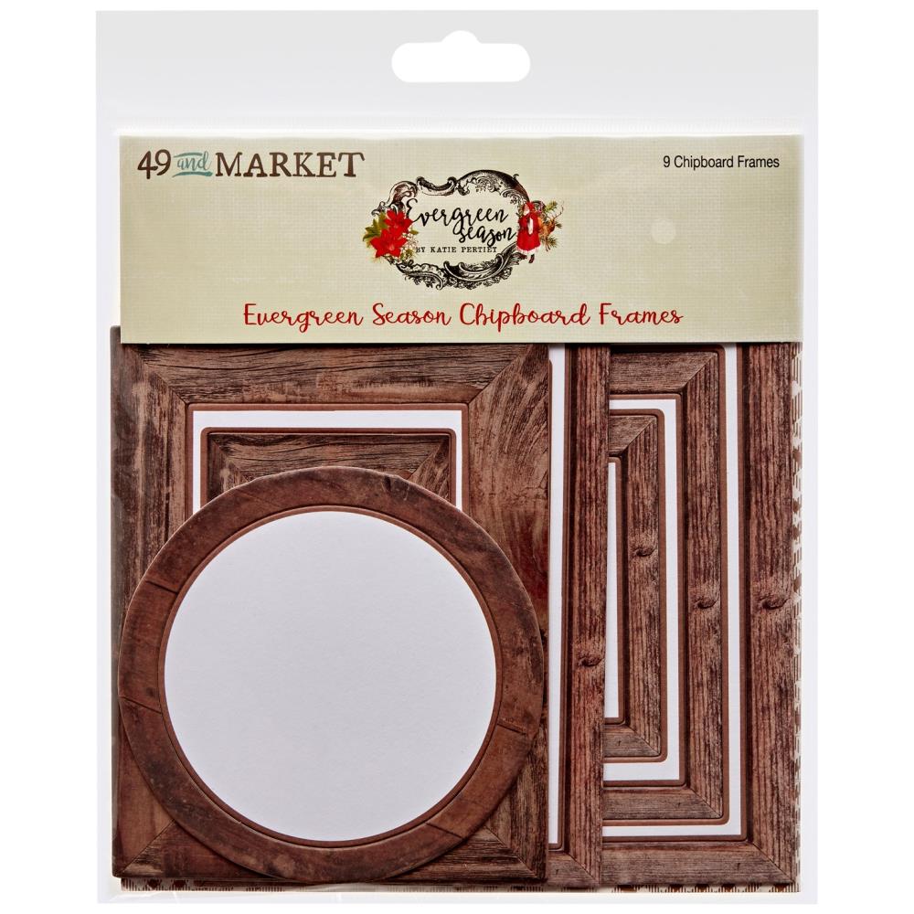 49 and Market Evergreen Season Chipboard Set: Frames (5A0027PS1GB0L)