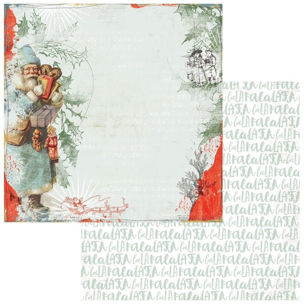 49 and Market Evergreen Season 12"X12" Double-Sided Cardstock: Classic Father Christmas (5A0027P91GB0M)