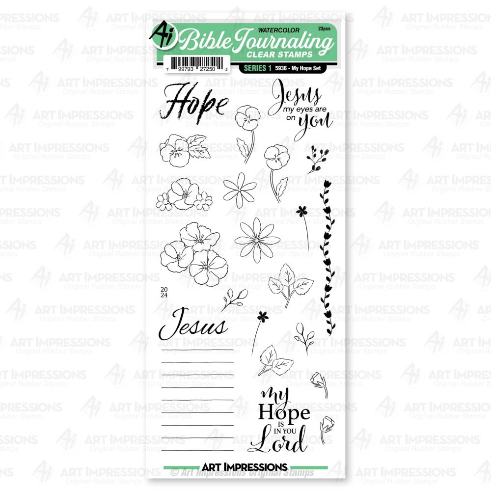 Art Impressions Bible Journaling Clear Stamp Set: My Hope (5A002BCP1GDW4)