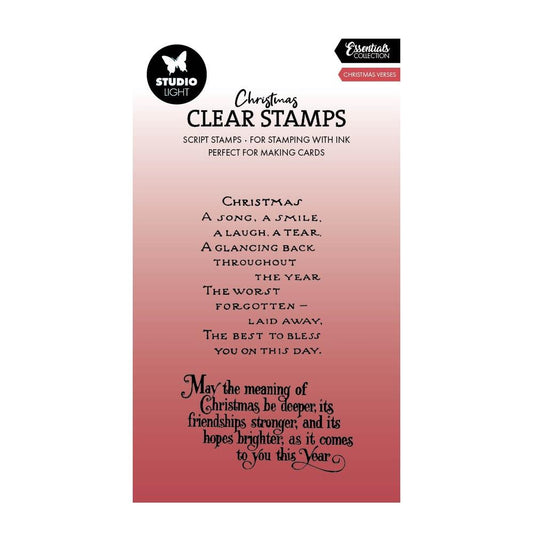 Studio Light Essentials Clear Stamps: Nr. 713, Christmas Verses (5A002BH11GDZ8)