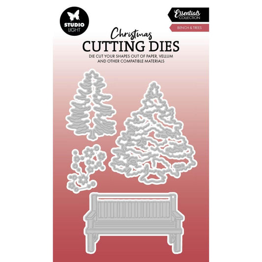 Studio Light Essentials Cutting Die: Nr. 872, Bench & Trees (5A002BGC1GF1G)