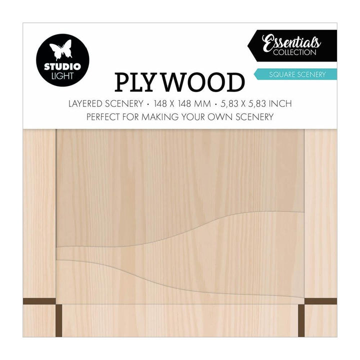 Studio Light Essentials Plywood: Nr. 06, Square (5A002BK41GF1V)