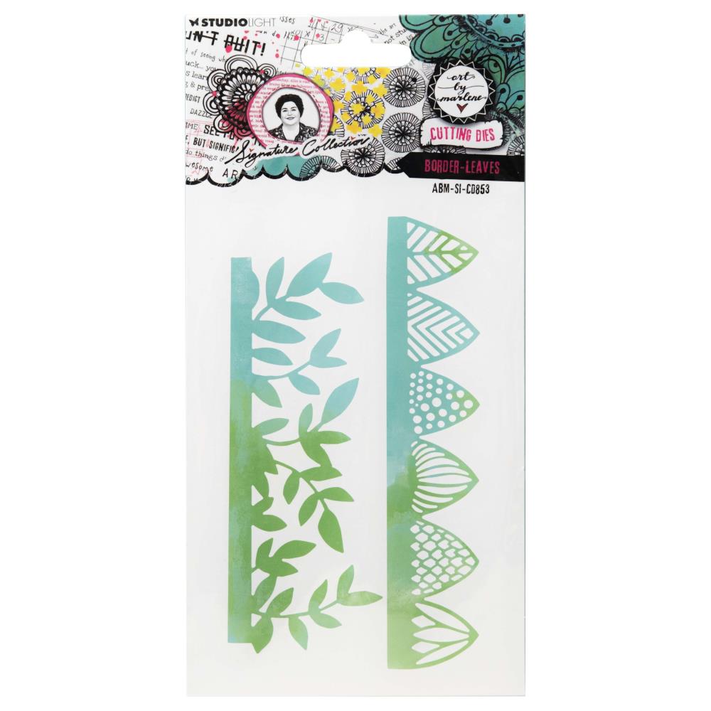 Art by Marlene Signature Collection Cutting Dies: Nr. 853, Border Leaves (5A002BHY1GF2J)