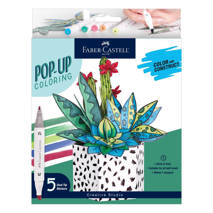 Faber Castell Pop Up Coloring Bouquet: Succulents (5A002BRM1GF97)