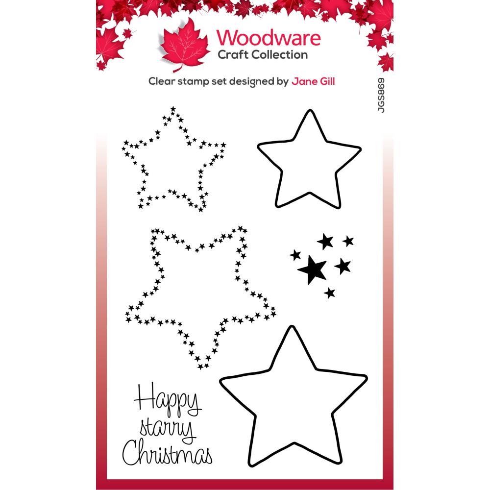 Woodware 4"X6" Clear Stamps Singles: Paintable Shapes Stars (5A002B631GDN2)