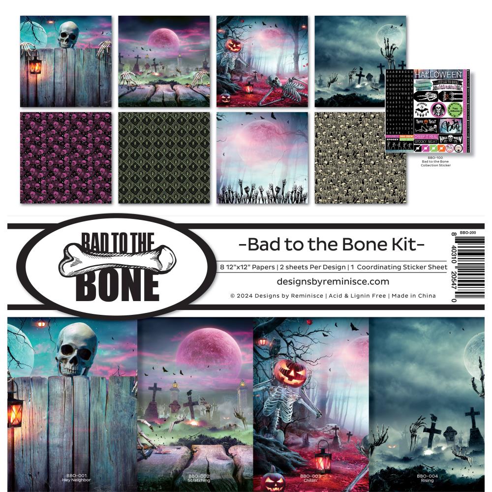 Reminisce Bad To The Bone 12"X12" Collection Kit (5A002BXM1GFFR)